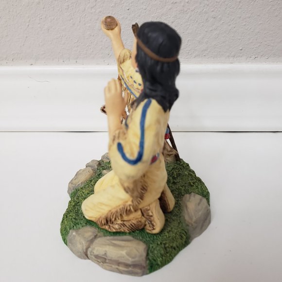 Hamilton Collection Maiden's Dream Native American Figurine Mystical Dreams 1999 - Picture 6 of 10